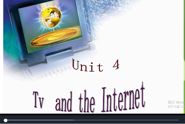 unit4 TV and the Internet 課文閱讀及分析