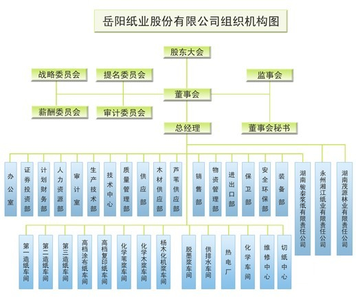 公司組織機構圖