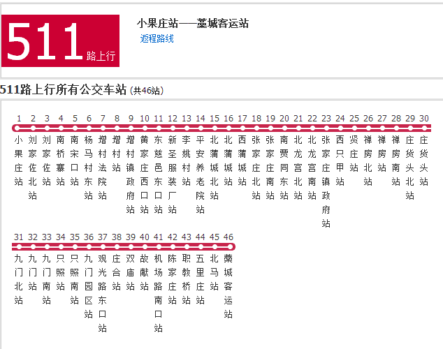 石家莊公交511路