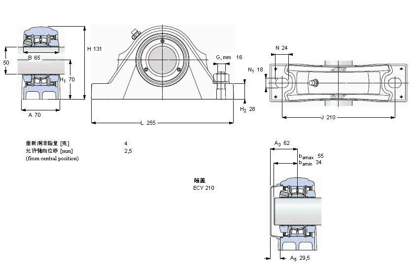 SKF SYNT50LTF軸承