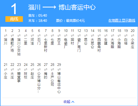 淄博公交1路外