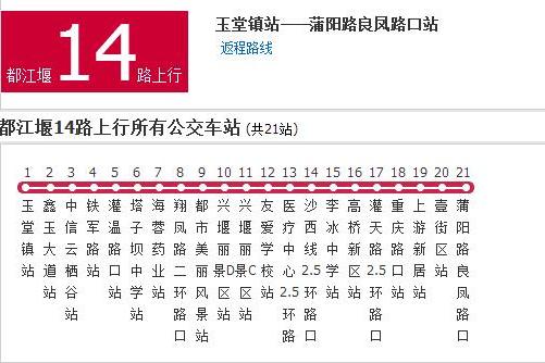 都江堰公交14路