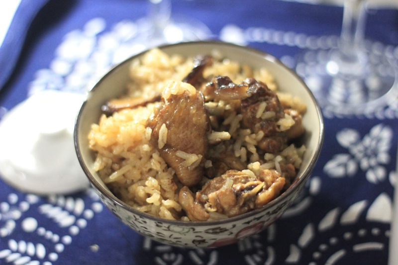 香菇滑雞燜飯