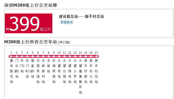 深圳公交M399路