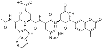 乙醯基色氨醯谷氨醯組氨醯天冬氨酸-7-氨基-4-甲基香豆素