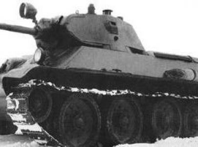 第137坦克團的A-34坦克（試驗型號）