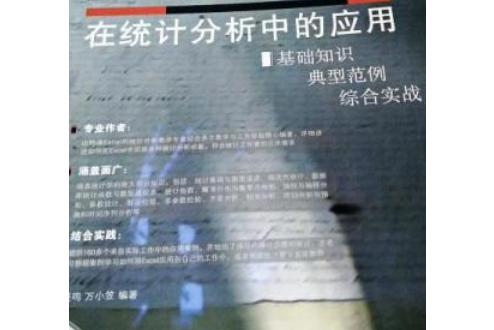 Excel在統計分析中的套用——基礎知識、典型範例、綜合實戰基礎知識、典型範例、綜合實戰