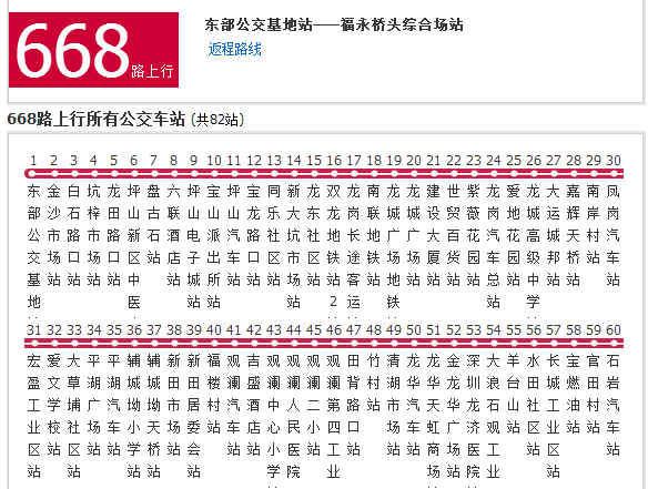 東莞公交668路