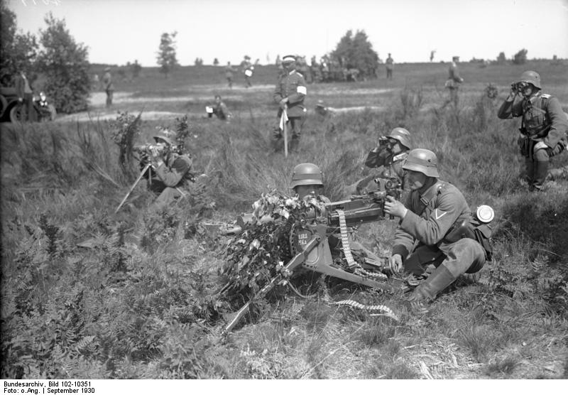 1930年德軍士兵在法蘭克福演習
