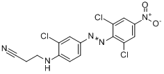 3-[2-氯-4-[（2,6-二氯基-4-硝基苯）偶氮]苯氨基]丙腈