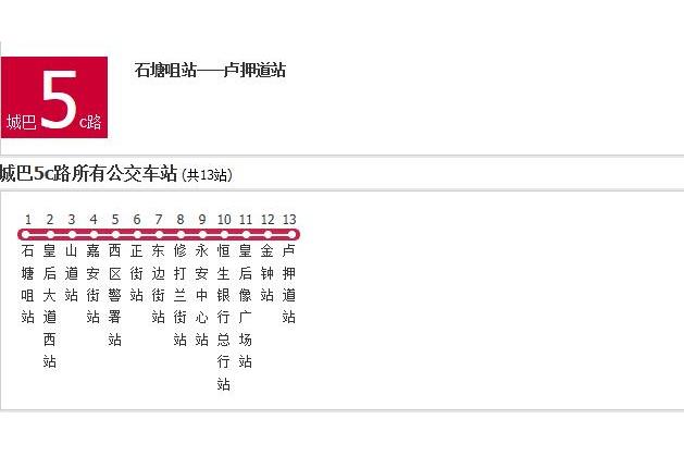 香港公交城巴5c路