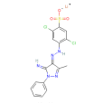 4-（5-氨基-3-甲基-1-苯基-1H-吡唑-4-基偶氮）-2,5-二氯代-苯磺酸單鋰鹽