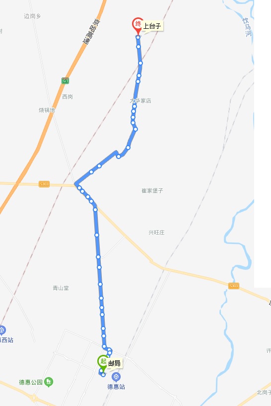 德惠4路線路走向圖