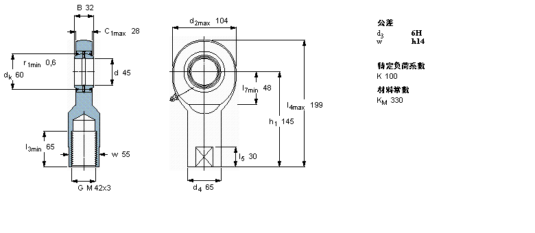 SKF SIA45ES-2RS軸承