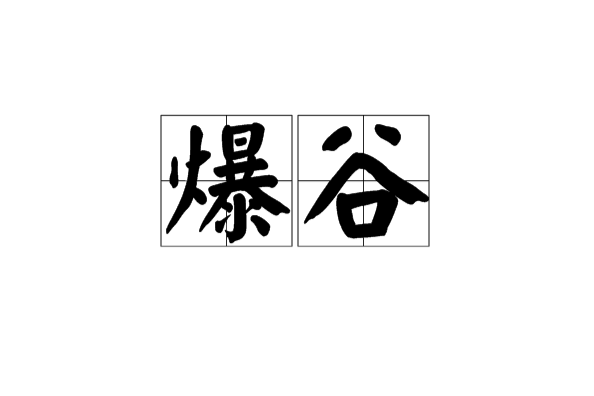 爆谷(名詞)