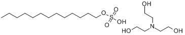 硫酸氫十三烷基酯與2,2\x27,2\x27\x27-次氨基三乙醇的化合物