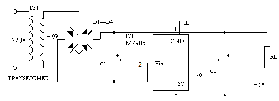 7905典型套用電路圖