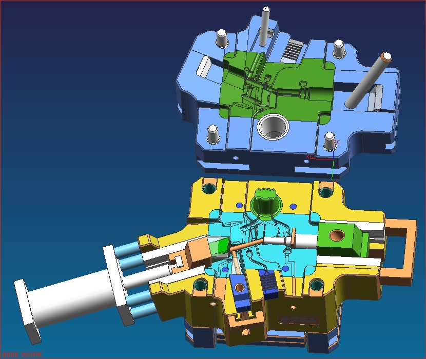 1.110-90汽車油管3D造型