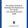 Description Generale Et Statistique Du Departement de L\x27Aude