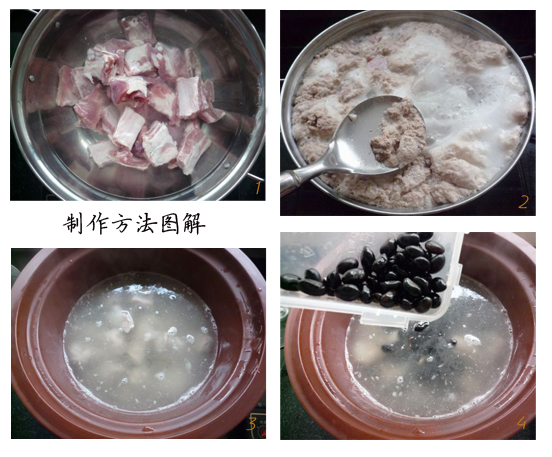 黑豆排骨湯的做法