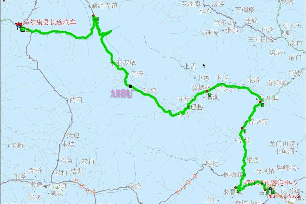 九架棚電廠路線圖