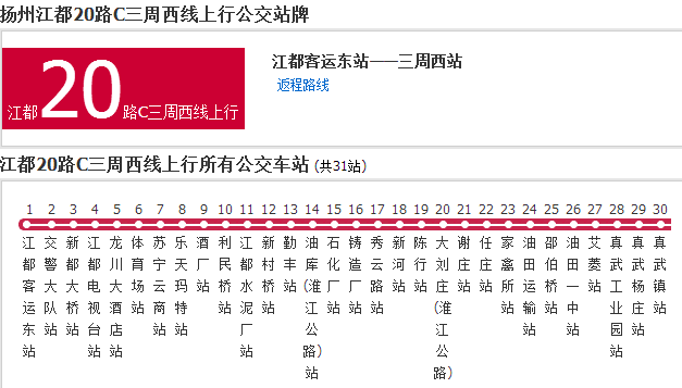 揚州公交江都625路周西線