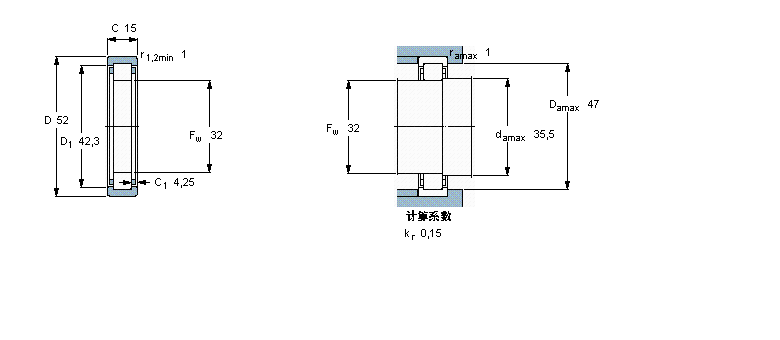 SKF RNU205軸承