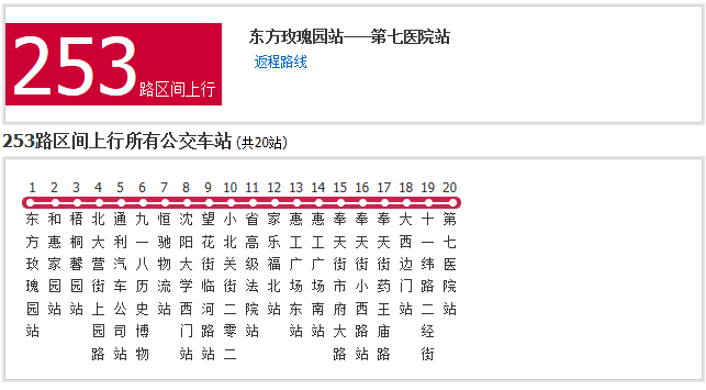 瀋陽公交253區間路