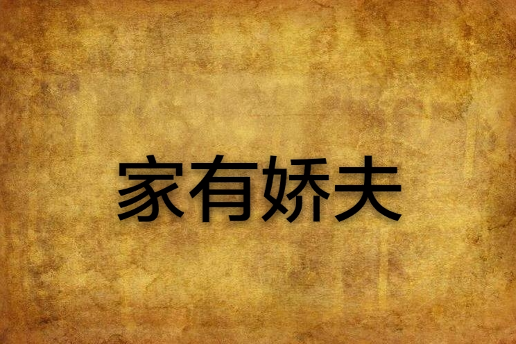 家有嬌夫(南宮臨創作的網路小說)