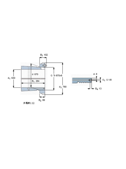 SKF OH39/670HE軸承