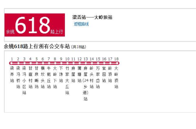 寧波公交餘姚618路