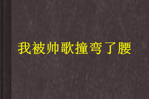 我被帥歌撞彎了腰