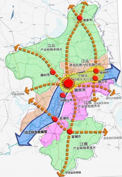 南京都市圈空間格局圖