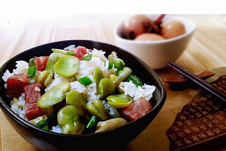 蠶豆鹹肉飯