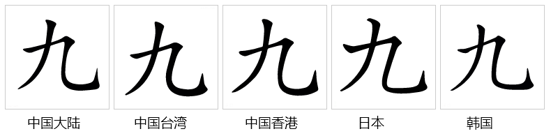 九(漢語文字)