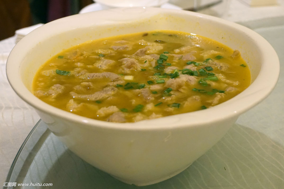 酸辣滑肉湯