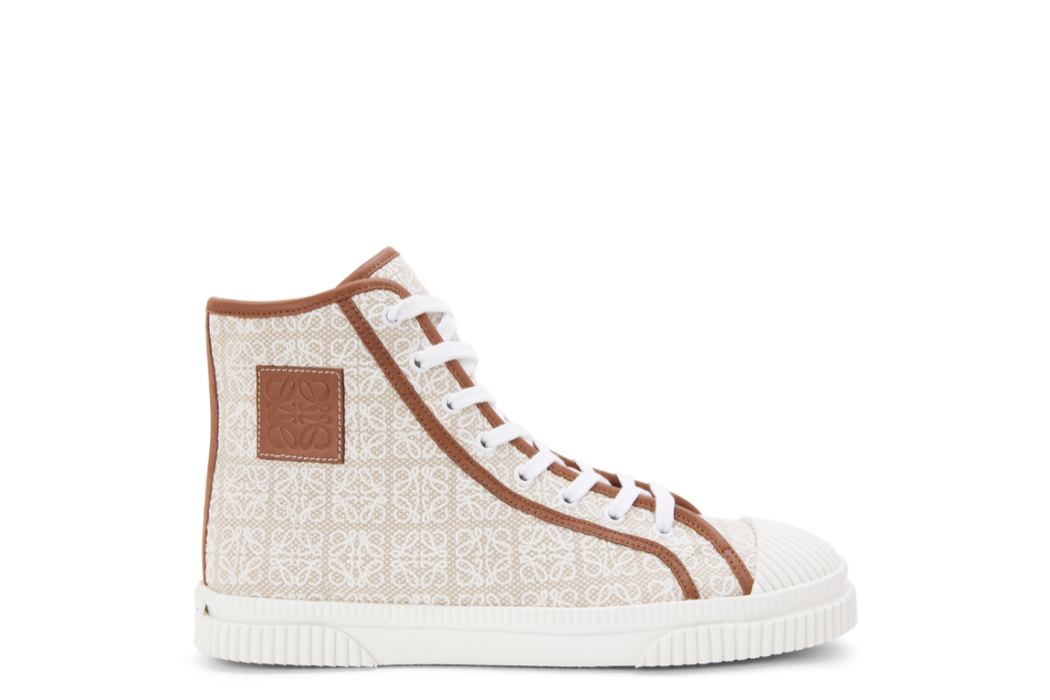 Anagram high top sneaker in canvas