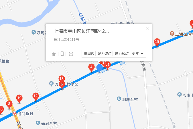 長江西路1211號