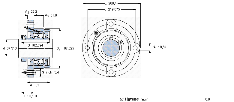 SKF FYRP3.7/16-3軸承