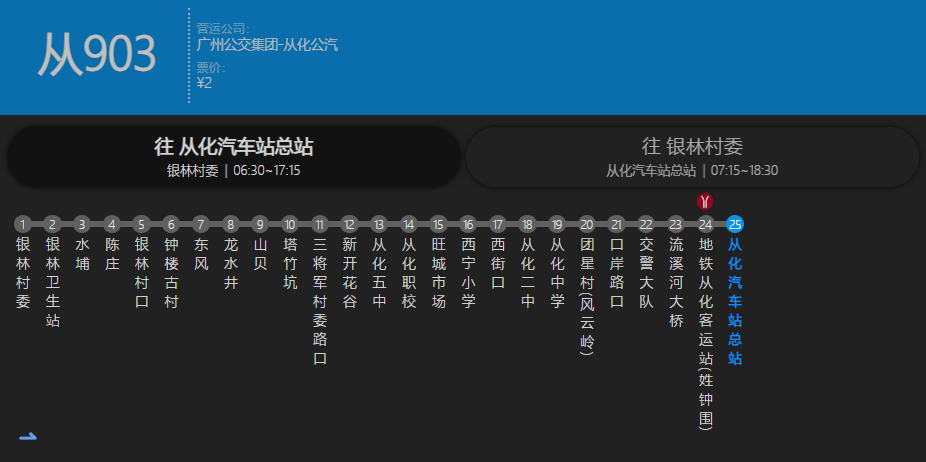廣州公交從903路