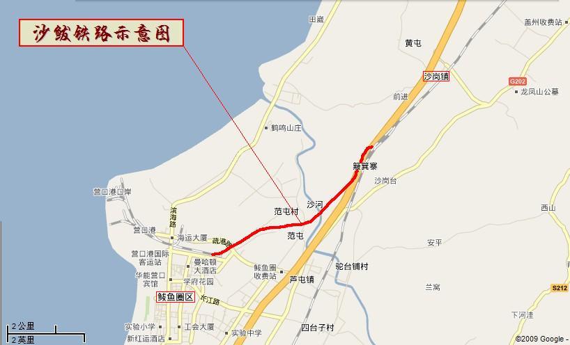 沙鮁鐵路示意圖