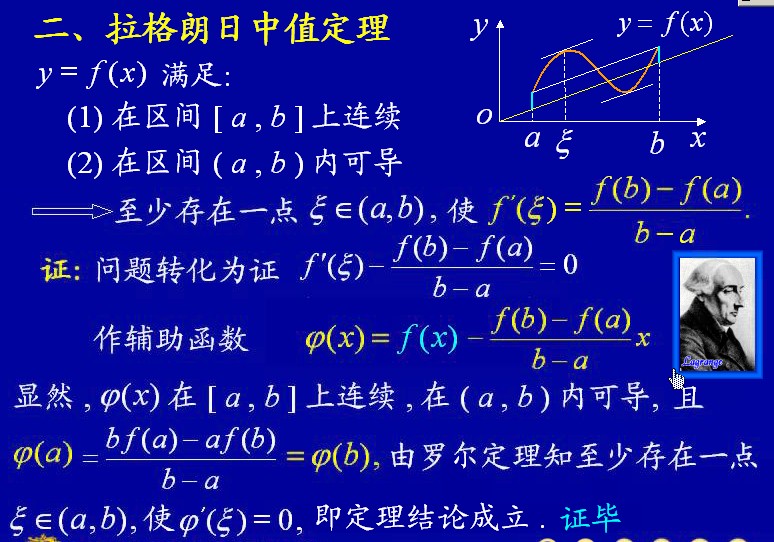 拉格朗日中值定理