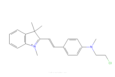 2-[2-[4-[（2-氯乙基）甲氨基]苯]乙烯基]-1,3,3-三甲基-3H-吲哚翁