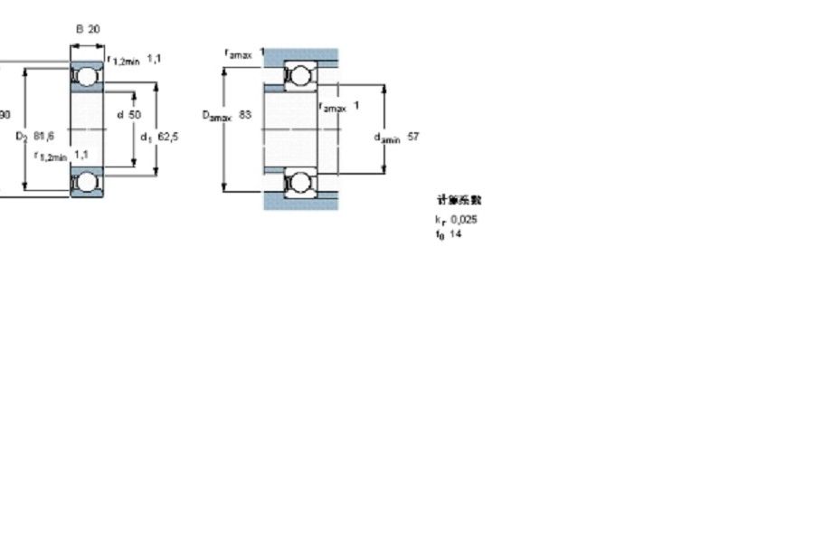 SKF 6210-RZ軸承