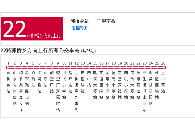 吳忠公交22路