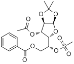 3-O-乙醯基-6-O-苯甲醯-5-O-（甲磺醯）-1,2-O-異亞丙基-α-D-呋喃葡萄糖