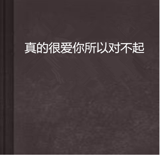 真的很愛你所以對不起