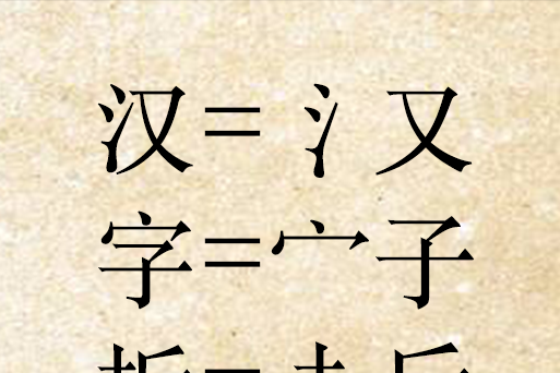 漢字拆分