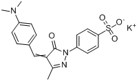 4-[4-[[4-（二甲基氨基）苯基]亞甲基]-4,5-二氫-3-甲基-5-氧代-1H-吡唑-1-基]苯磺酸鉀