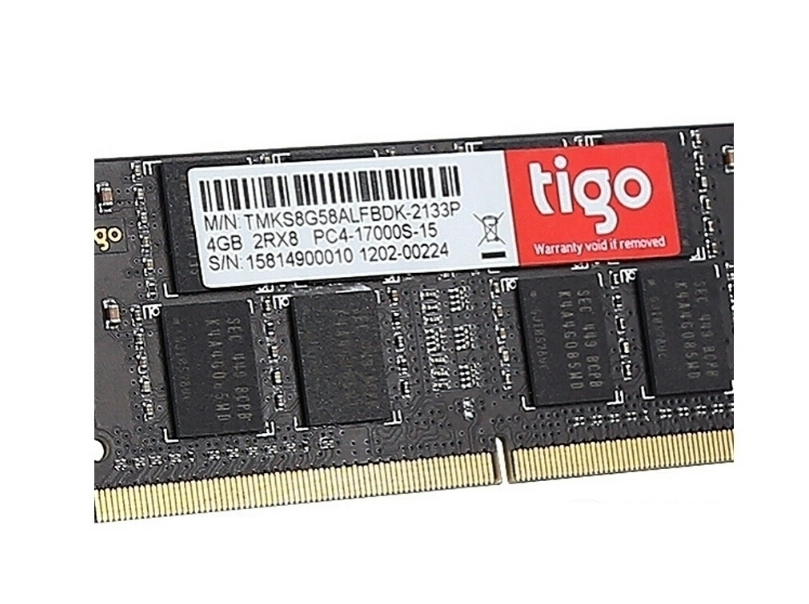 金泰克4GB DDR3L 1600（筆記本）